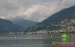 Вид с кемпинга на горы и озеро Lago Maggiore